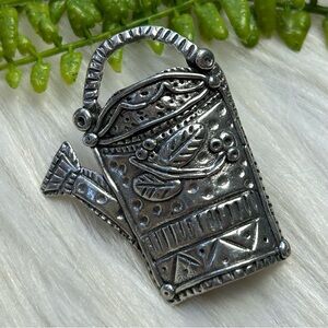 Vintage watering can lapel pin